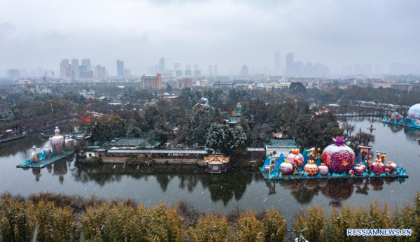 Снежные пейзажи города Куньмин